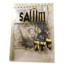 Saw III DVD 2006 Movie Horror Unrated Edition Twisted Pictures